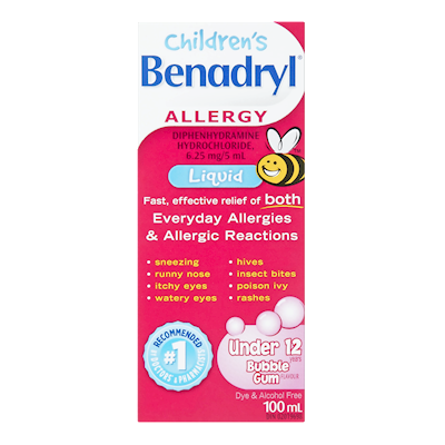 Children's Benadryl Liquid 100 ml